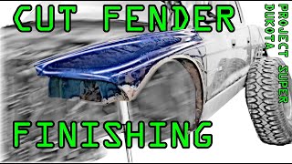 Cleaning up my cut fenders