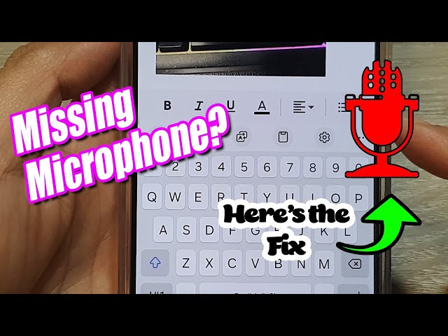 How to Find the Missing Microphone On the Keyboard After Update on Galaxy S22/S23/S24 class=