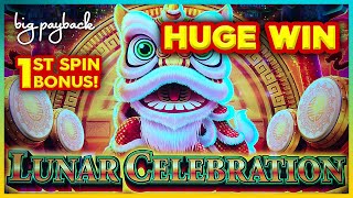 1ST SPIN BONUS on Double Money Link Lunar Celebration Slot!!!
