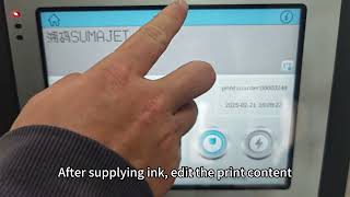 W700 small character inkjet printer startup and shutdown precautions video
