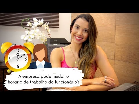 Vídeo: Como Mudar O Horário De Trabalho