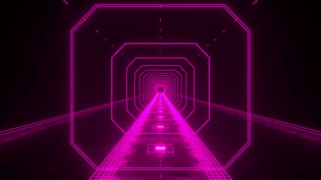 VJ Loops Pink Neon Abstract Neon Motion Design VJ Motion Loop Background Video
