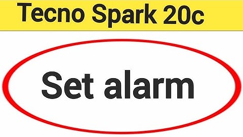 Tecno Spark 20c me alarm Kaise lagaen, how to set alarm