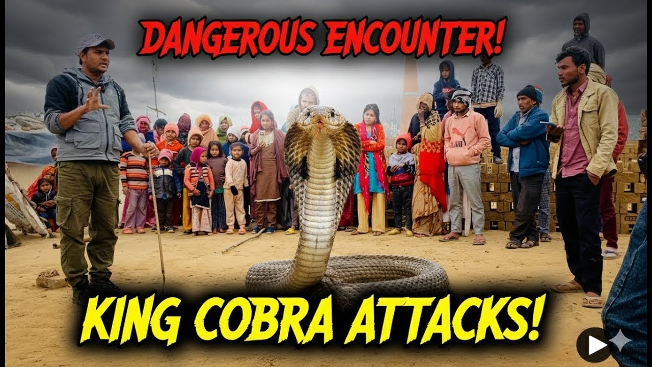 ठंड और अपने ज़ख्म से परेशान कोबरा सांप को लोगों ने देवता समझ लिया