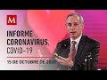 Informe diario por coronavirus en México, 15 de octubre de 2020