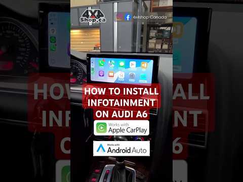 How to Install INAV Android Screen on AUDI A6 – 4x4shop Canada #audifans #applecarplay #4x4shop