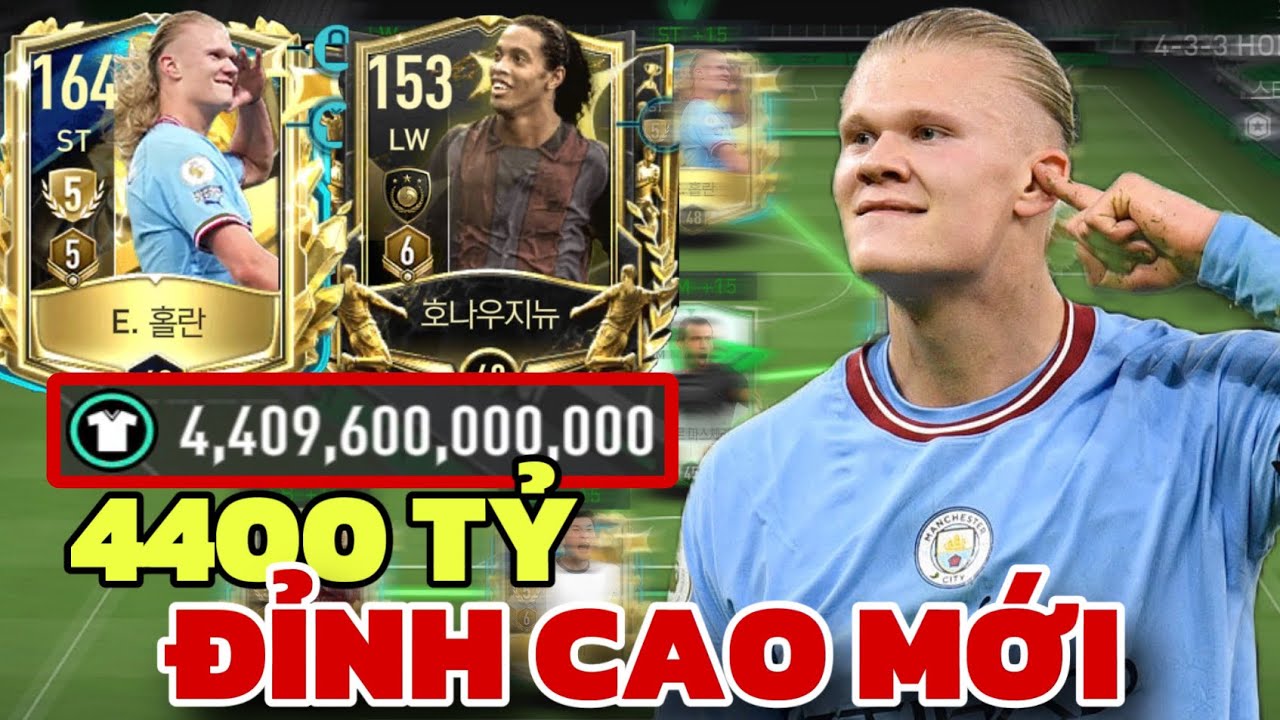Icon 132 4400 TỶ, RONALDINHO E-ICON 132, NÂNG CẤP HALLAND UTOTS +5 THÀNH CÔNG ...