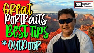 Great Portraits Best Tips | Out Door Portraits for Beginner Photography [cc]