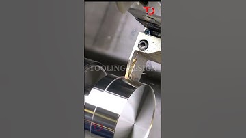 Tooling Design I External Turning With Grooving Tool l Grooving Tool l #satisfying #cnc #cnctooling
