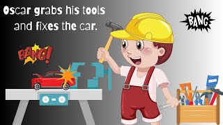 Kids Storytime for Speech & Language Development | Oscar and his Zoom Zoom Cars |  Build Vocabulary!