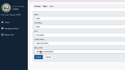 Tutorial Codeigniter 3 Membuat Menu Dinamis Dengan Mysql #24