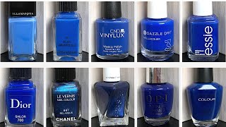 10 Gorgeous Blue Nail Polish Shades [LIVE SWATCH ON REAL NAILS] screenshot 1
