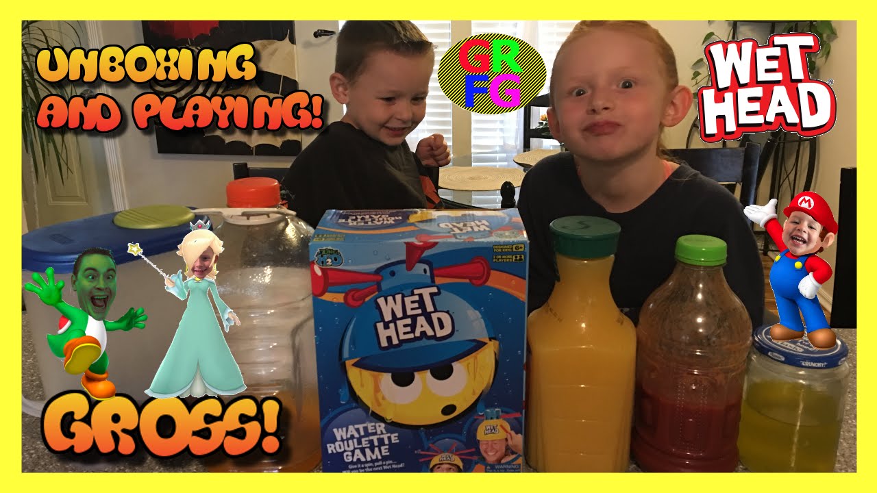 Wet Head Game Unboxing and Playing with Gross Liquids Pickle and
