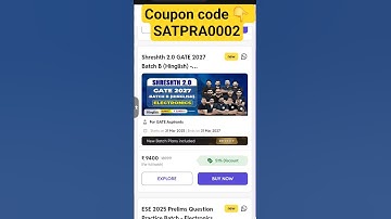 Pw shreshth batch coupon code | pw gate coupon code #gatewallah #gate