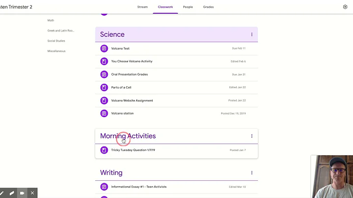 Moving Around Topics and Assignments on Your Google Classroom