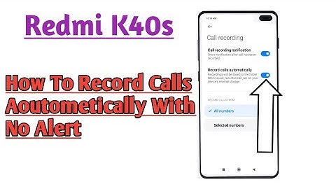Redmi K40s || How To Use Call Recording Feature Bina Bataye Calls Record Kre
