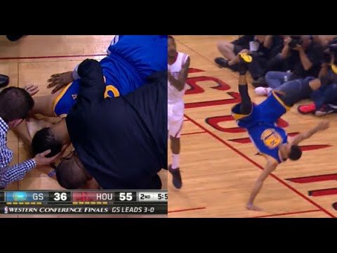 Draymond Green saves Klay Thompson from nasty spill (Video)