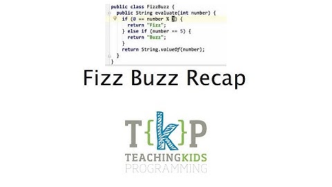 FizzBuzz TDD Recap for TKP Java