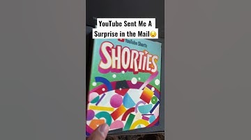 YOUTUBE SENT ME A SURPRISE IN THE MAIL!! *CRAZY UNBOXING* #shorts #shortscreator #ashortaday
