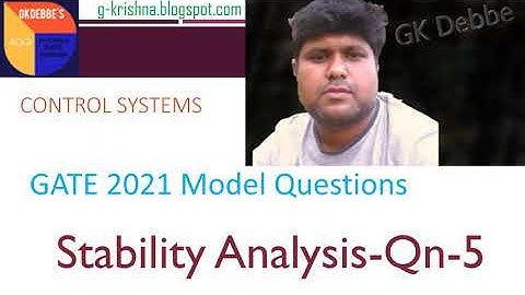GATE-2021-Control Systems Model Questions-Stability Analysis q5