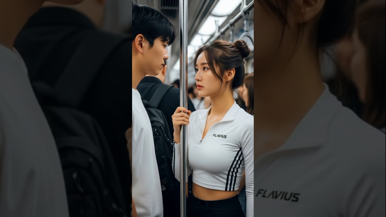 Stuck in Seoul rush hour #rushhour #train #subway #ai #aiart #지하철