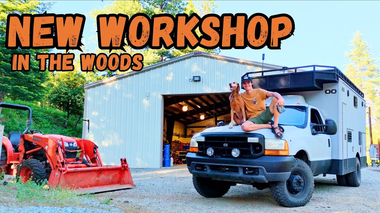 WE MOVED! New Workshop Deep in the Woods - YouTube