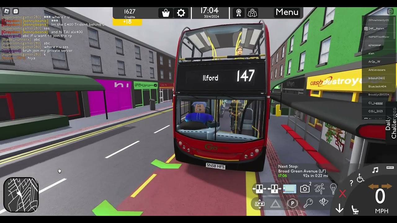 Roblox Croydon - 250 Bus Route