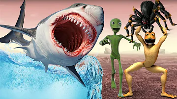 Dame Tu Cosita vs Patila Missed the Stranger (Compilation #2) GIANT SHARK and MONSTERS ATTACK