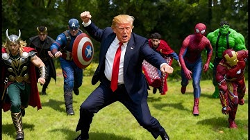 Donald Trump VS Avengers - Inktvisspel!