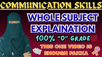 Degree 3rd semester COMMUNICATION SKILLS full Subject Explaination | This one video is enough 💯✅ |