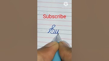 How to write SUN in cursive writing I #handwriting #cursive #cursivewriting #cursivehandwriting