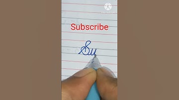How to write SUN in cursive writing I #handwriting #cursive #cursivewriting #cursivehandwriting