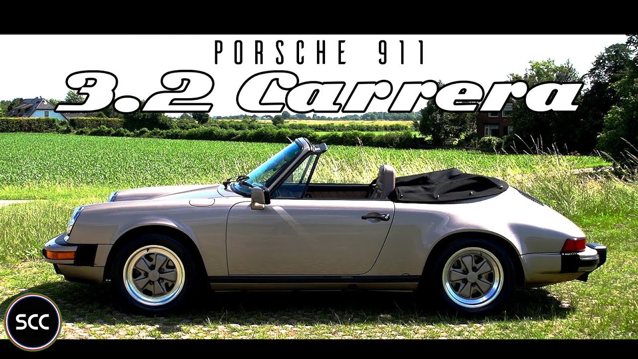 PORSCHE 911  CARRERA Cabriolet - 1984 - Test drive in top gear | G Model  engine sound | SCC TV - YouTube