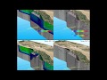 Cross-fault Earthquake Simulation