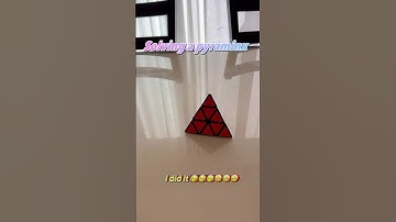 How to solve a pyraminx #pyraminxcube