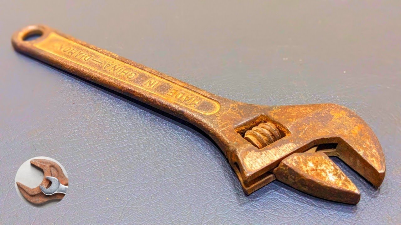 Antique adjustable wrench restoration!