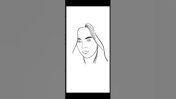 How to draw billie eilish #shorts