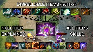 Dota 2 (7.35c) What can Nullifier do? all dipellable items & skills in 7 mins Resimi