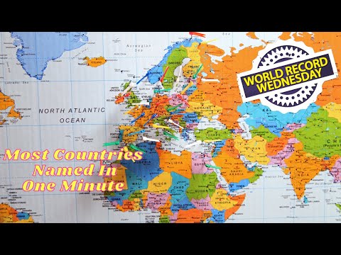 World Record Wednesday - Most Countries Listed In One Minute