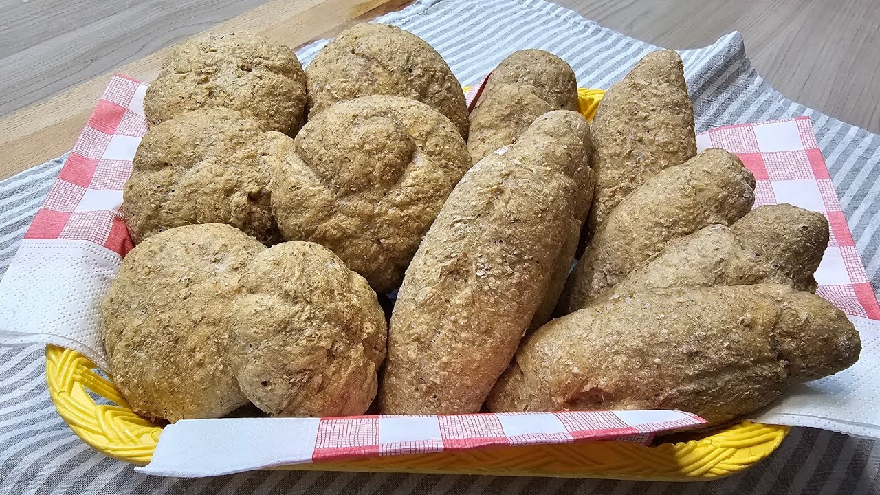 PANE INTEGRALE FATTO IN CASA IN 5 MINUTI Ricetta pane facile e veloce