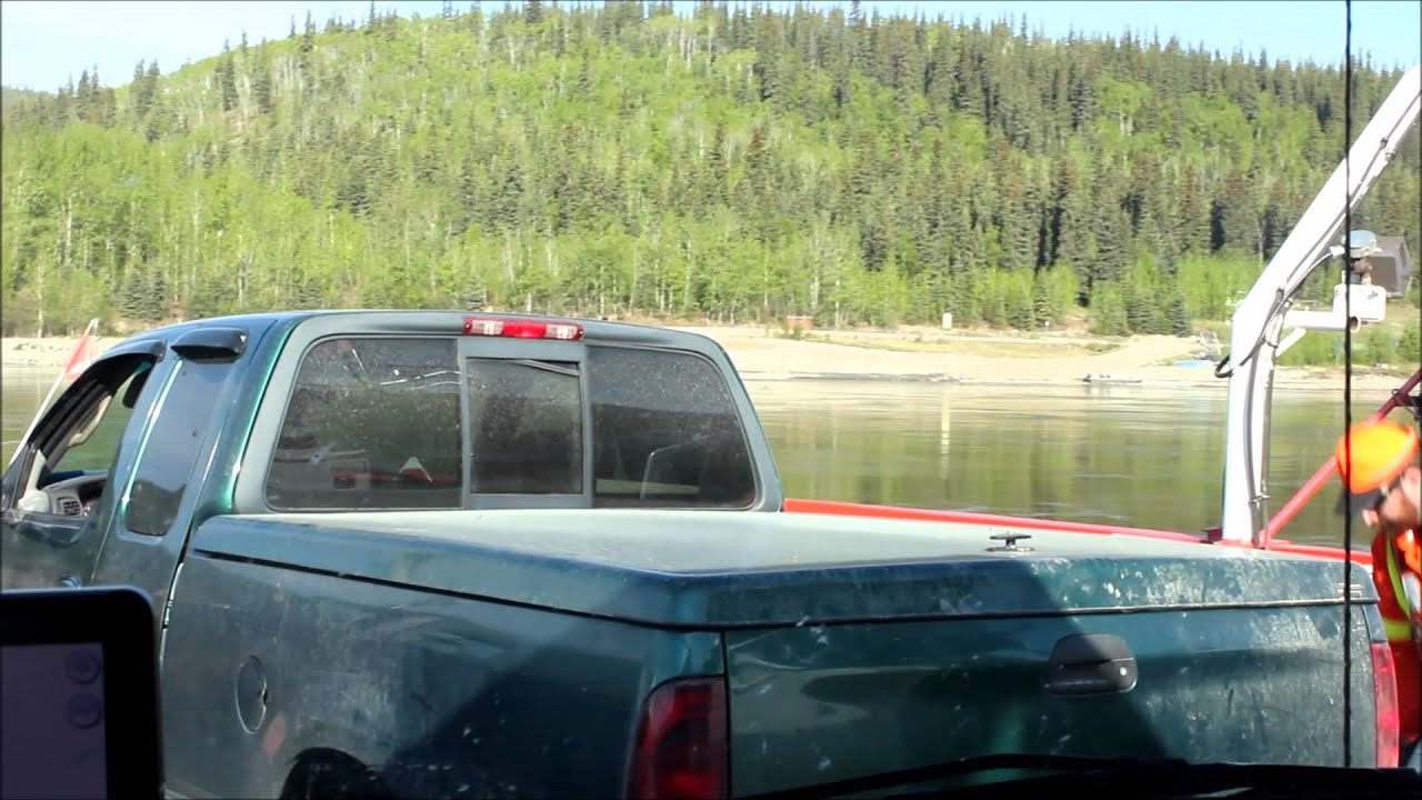 Crossing the Yukon River on the George Black Ferry