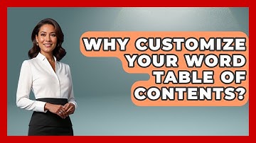 Why Customize Your Word Table Of Contents? - Docs and Sheets Pro