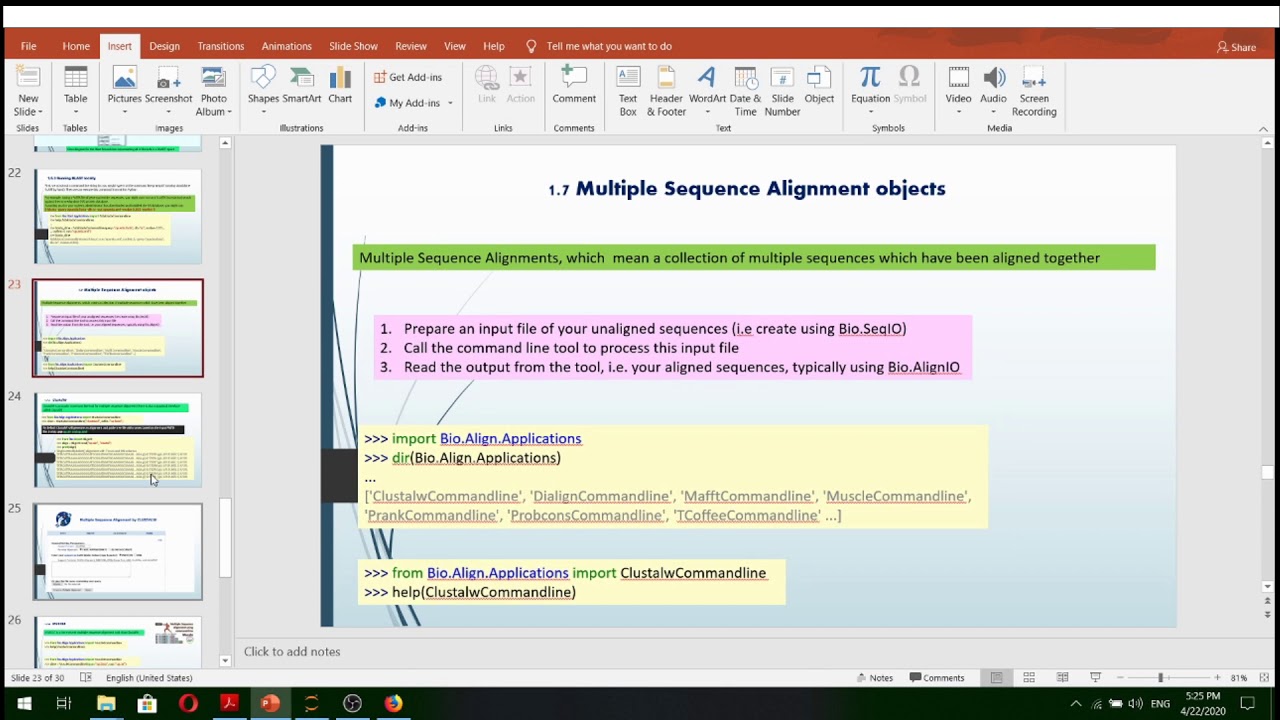 biopython Tutorial_part4(باللغة العربية )