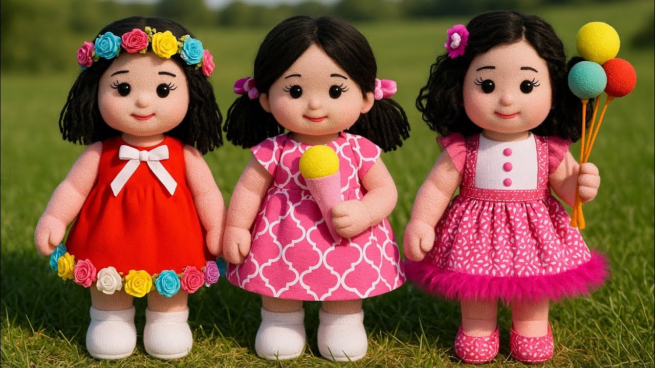 💥Этих кукол нет в магазинах игрушек/😍Как сделать 3 разных кукол из носков
