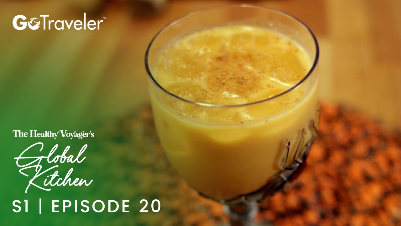 The Healthy Voyager's Global Kitchen | S1E20 | Vegan Rum Pumpkin Halloween Cocktail