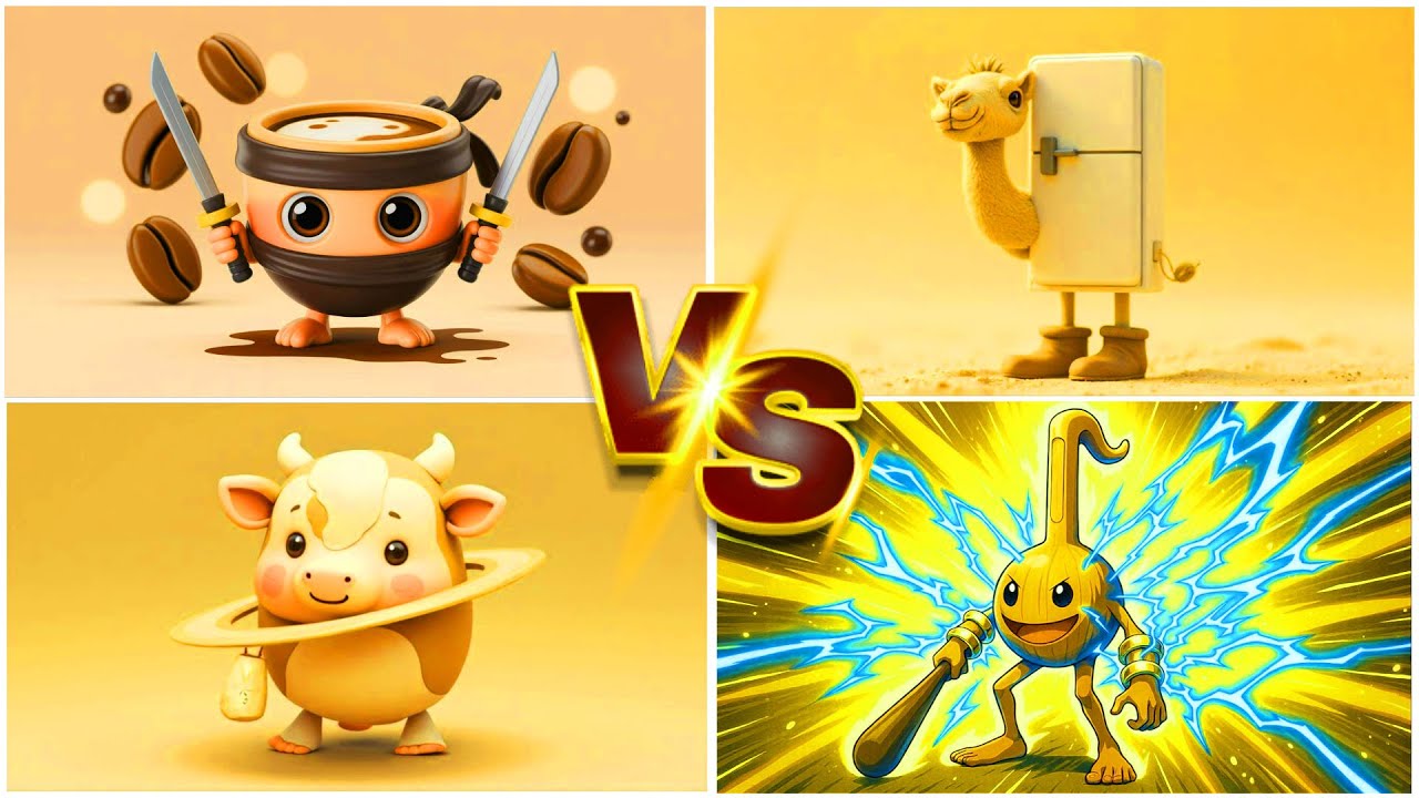 CAPPUCCINO ASSASSINO🆚FRIGO CAMELO🆚LA VACA SATURNO SATURNITA🆚BRAINROT ANIME TILES HOP