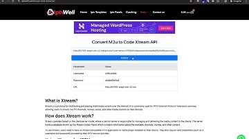 Convert M3U to XTREAM CODE