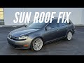 How to Fix Clogged Sunroof Drains and Sunroof Leaks VW Jetta Sportwagen JSW MK6 (2009-2014)