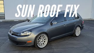 How to Fix Clogged Sunroof Drains and Sunroof Leaks VW Jetta Sportwagen JSW MK6 (2009-2014) by Just Diesels 1,225 views 1 month ago 6 minutes, 2 seconds