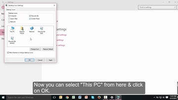 How to display "This PC" or "My Computer" icon on desktop in Windows 7, 8, 10